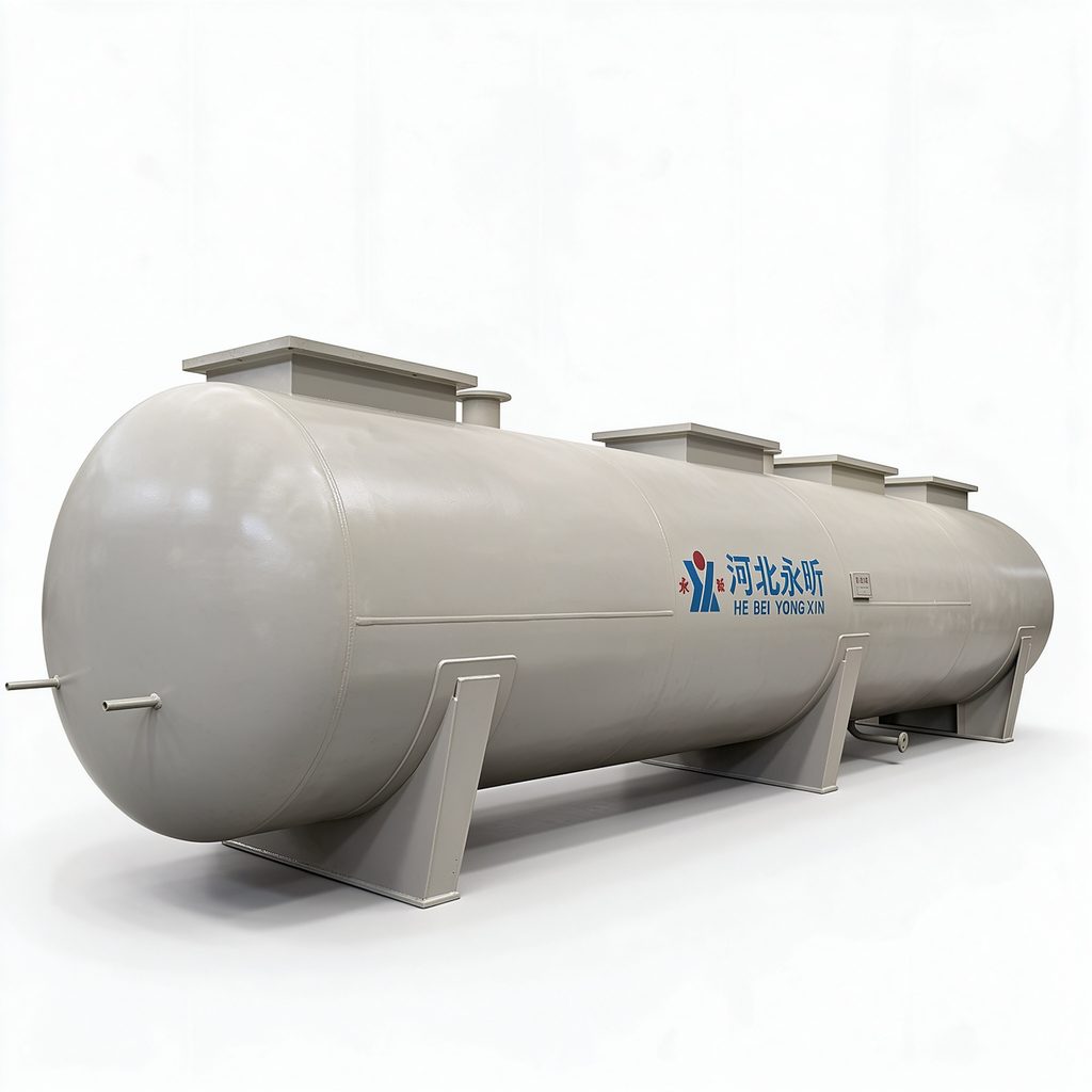 Molten Salt Tank 卧式储罐白底产品图 去吊索